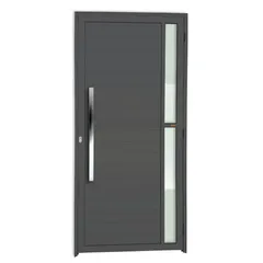 Porta Lambri e Visor Alumínio Cinza Esquerda 210x90x4,6cm Visione