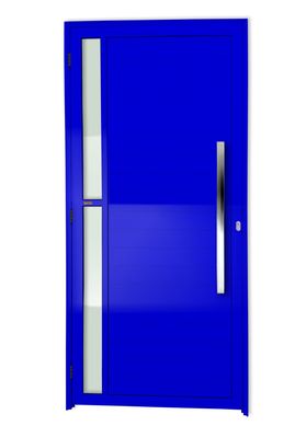 Porta Lambri e Visor Alumnio Azul Direita 210x90x4,6cm Visione