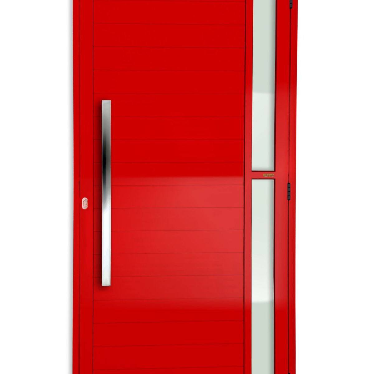 Porta Lambri e Visor Alumínio Vermelho Esquerda 210x90x4,6cm Visione, marca Brimak - Foto Principal