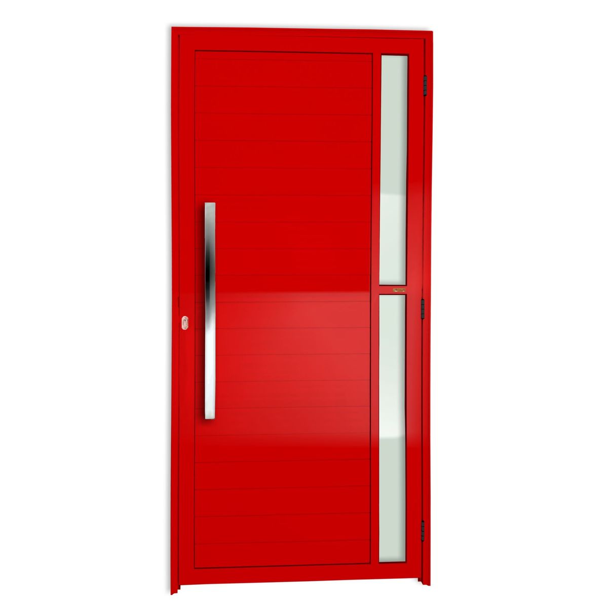 Porta Lambri e Visor Alumínio Vermelho Esquerda 210x90x4,6cm Visione, marca Brimak - Foto Principal