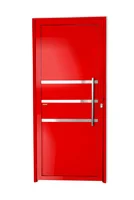 Porta Lambri e Friso Alumínio Vermelho Direita 210x90x4,6cm Super 25