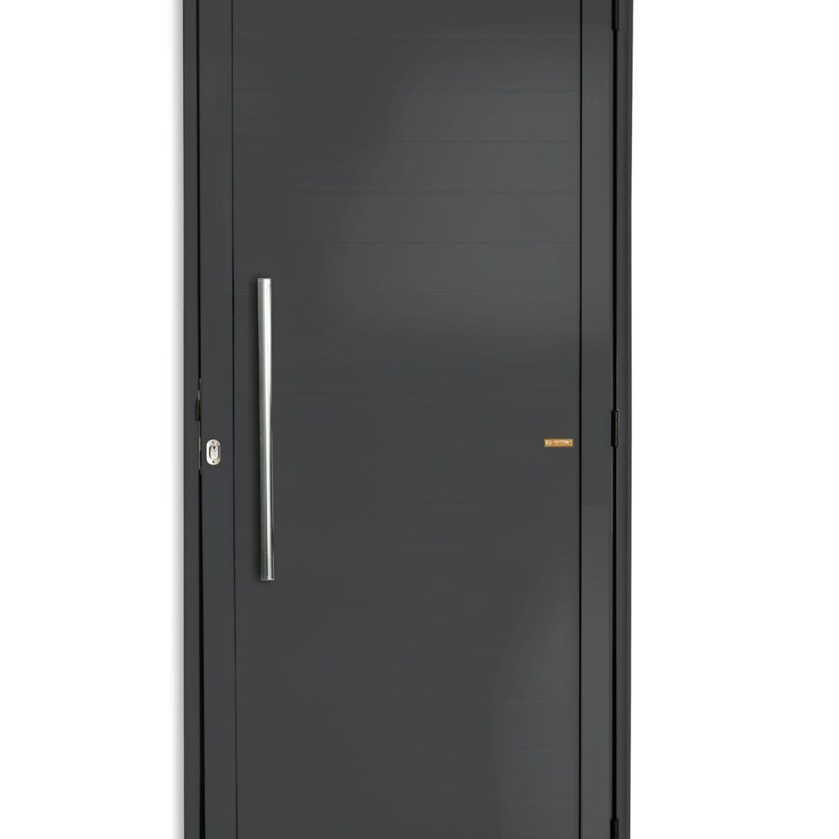 Porta Lambri Puxador Alumínio Cinza Esquerda 210x100x4,6cm Super 25, marca Brimak - Foto Principal