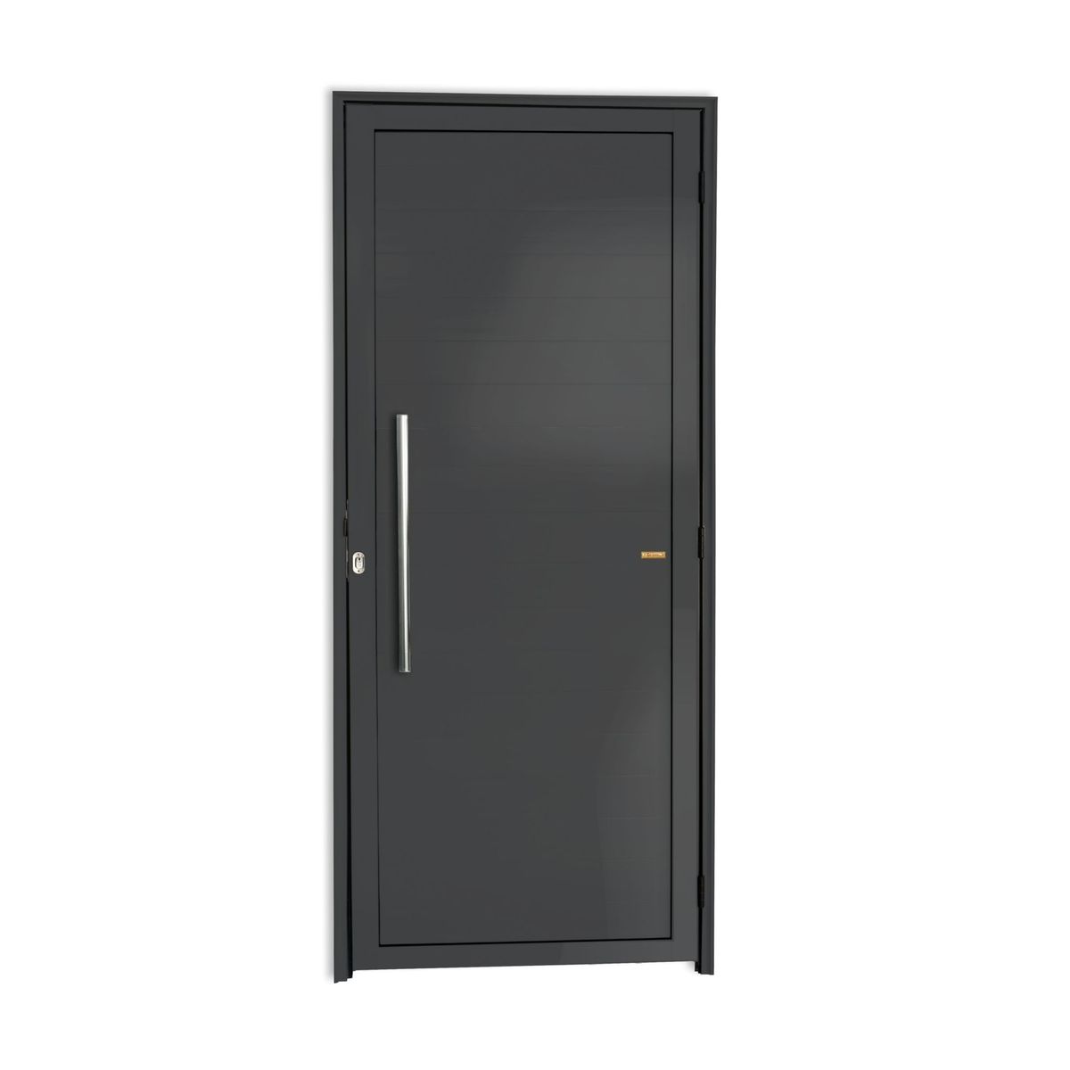 Porta Lambri Puxador Alumínio Cinza Esquerda 210x100x4,6cm Super 25, marca Brimak - Foto Principal