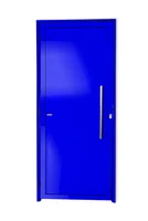 Porta Lambri Puxador Alumínio Azul Direita 210x100x4,6cm Super 25