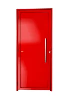 Porta Lambri Puxador Alumínio Vermelho Direita 210x100x4,6cm Super 25