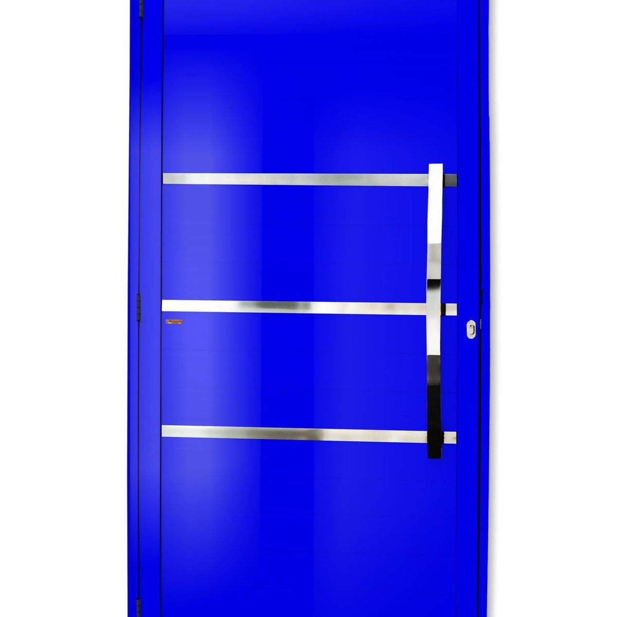 Porta Lambri e Friso Alumínio Azul Direita 210x90x4,6cm Evolution, marca Brimak - Foto Principal