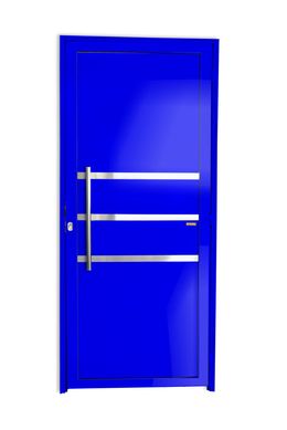 Porta Lambri e Friso Alumnio Azul Esquerda 210x100x4,6cm Super 25
