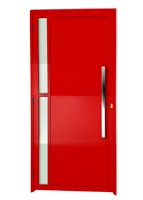 Porta Lambri e Visor Alumínio Vermelho Direita 210x100x4,6cm Visione
