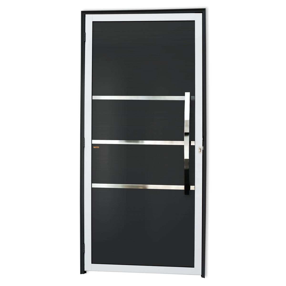Porta Lambri e Friso Alumínio Mix Preto Direita 210x90x4,6cm Evolution, marca Brimak - Foto Principal