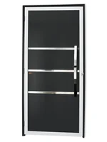 Porta Lambri e Friso Alumínio Mix Preto Direita 210x90x4,6cm Evolution