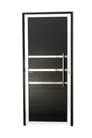 Porta Lambri e Friso Alumínio Mix Preto Direita 210x100x4,6cm Super 25