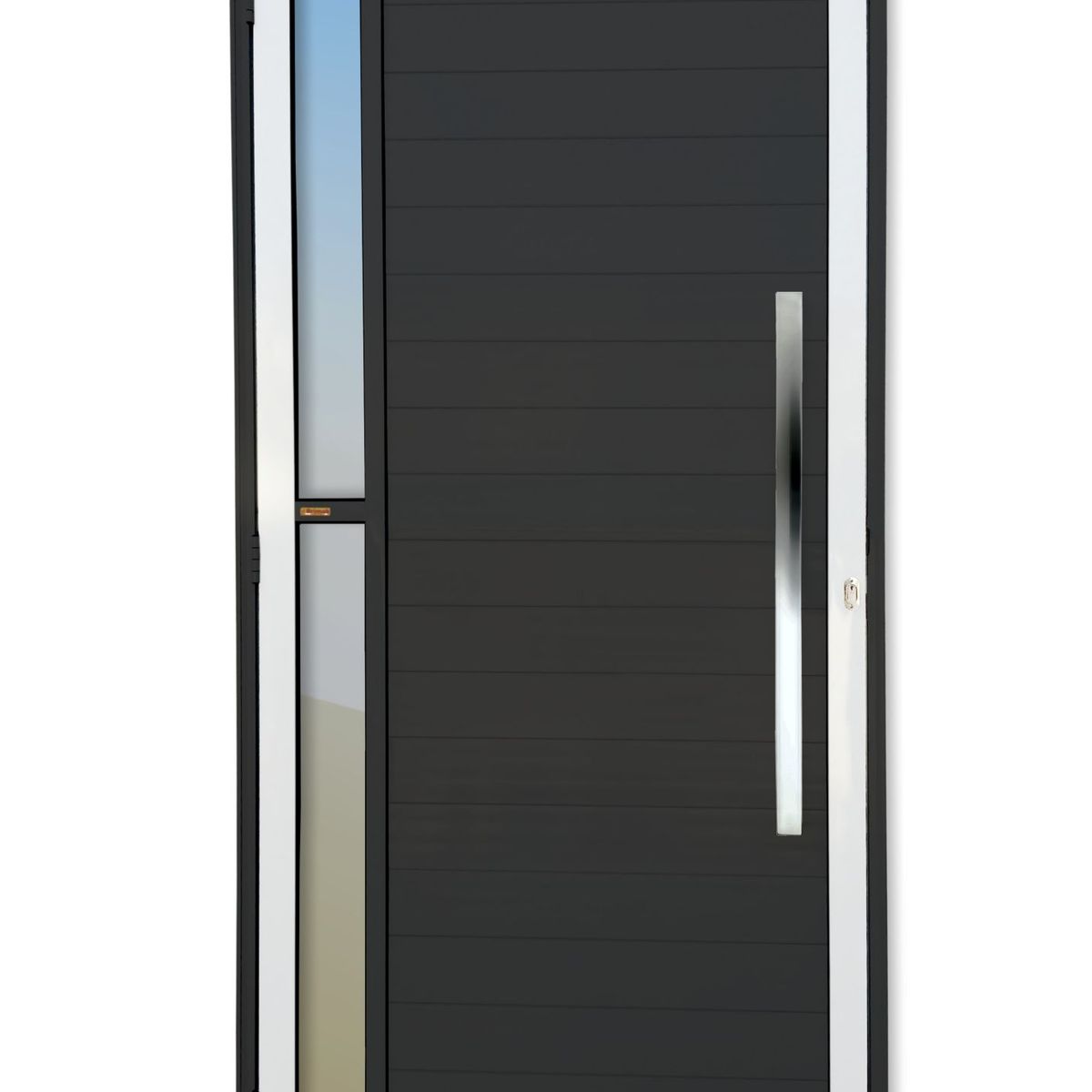 Porta Lambri e Visor Alumínio Mix Preto Direita 210x100x4,6cm Visione, marca Brimak - Foto Principal