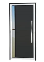 Porta Lambri e Visor Alumínio Mix Preto Direita 210x100x4,6cm Visione