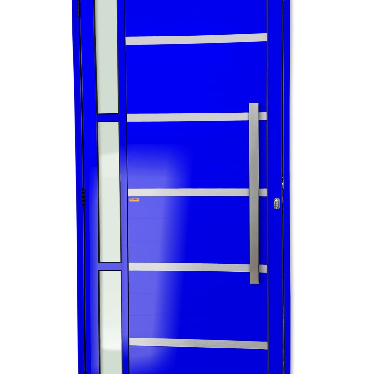 Porta Lambri e Friso e Visor Alumínio Azul Direita 210x100x4,6cm Miraggio, marca Brimak - Foto Principal