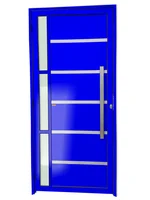 Porta Lambri e Friso e Visor Alumínio Azul Direita 210x100x4,6cm Miraggio