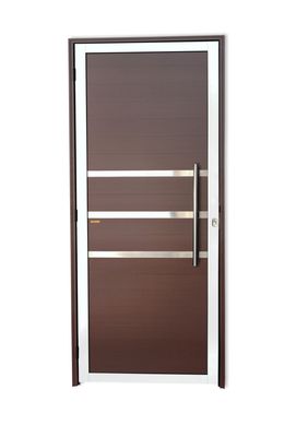 Porta Lambri e Friso Alumnio Mix Corten Direita 210x100x4,6cm Super 25