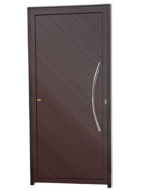 Porta Lambri Puxador Alumnio Corten Direita 210x90x4,6cm Savana