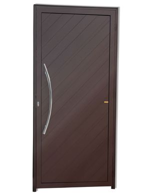 Porta Lambri Puxador Alumnio Corten Esquerda 210x90x4,6cm Savana