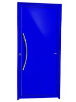 Porta Lambri Puxador Alumínio Azul Esquerda 210x90x4,6cm Savana