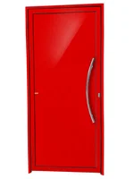 Porta Lambri Puxador Alumínio Vermelho Direita 210x90x4,6cm Savana