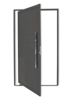 Porta Pivotante Alumínio Cinza Direita 210x100x4,6cm Super 25