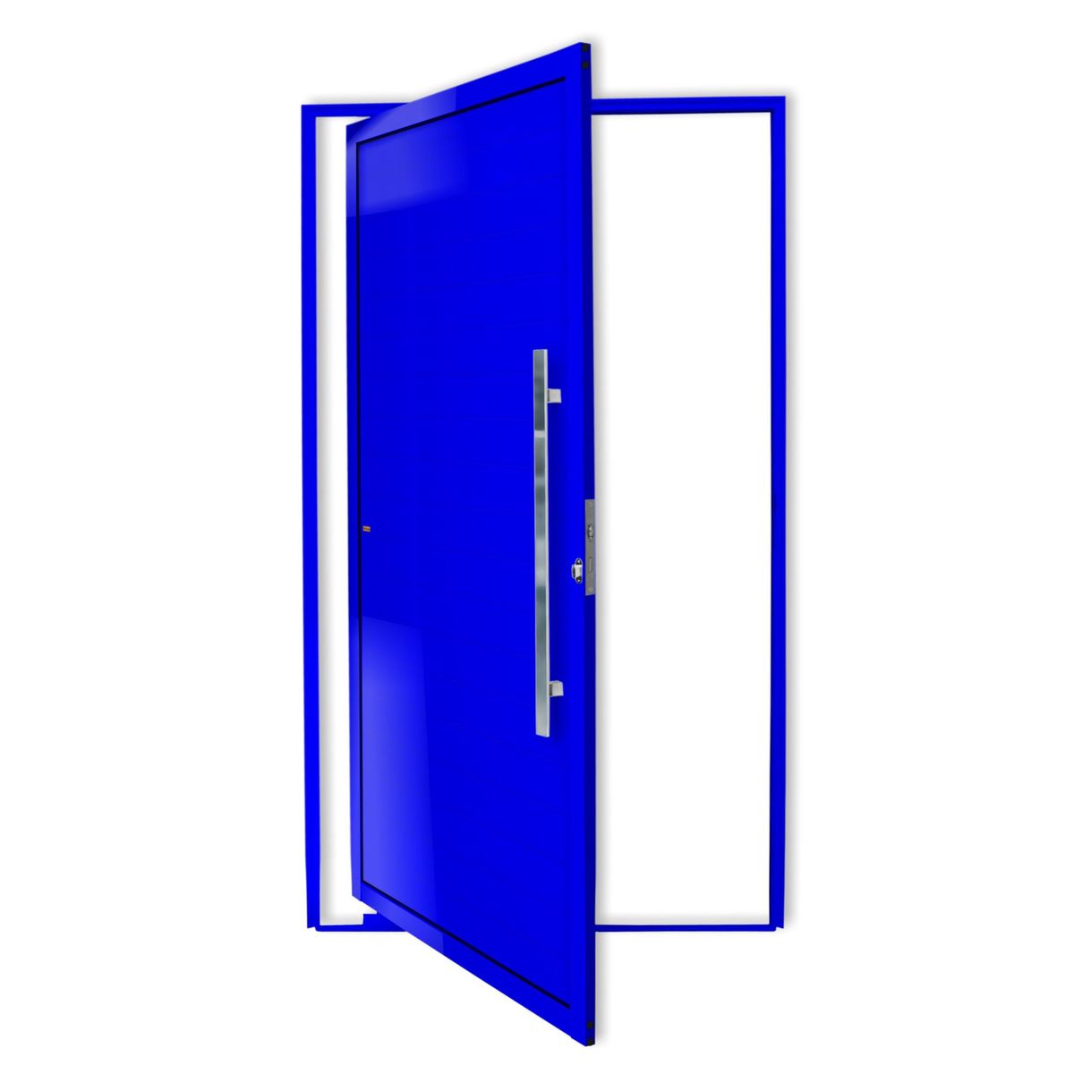 Porta Pivotante Alumínio Azul Direita 210x100x4,6cm Super 25, marca Brimak - Foto Principal