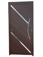 Porta Lambri e Friso Alumínio Corten Direita 210x90x4,6cm Duna
