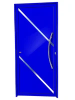 Porta Lambri e Friso Alumínio Azul Direita 210x90x4,6cm Duna