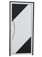 Porta Lambri Puxador Alumínio Mix Preto Esquerda 210x90x4,6cm Savana