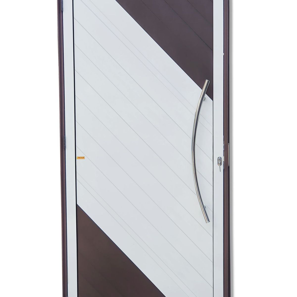 Porta Lambri Puxador Alumínio Mix Corten Direita 210x90x4,6cm Savana, marca Brimak - Foto Principal