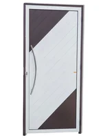 Porta Lambri Puxador Alumínio Mix Corten Esquerda 210x90x4,6cm Savana