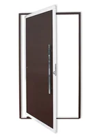 Porta Pivotante Alumínio Mix Corten Direita 210x100x4,6cm Super 25