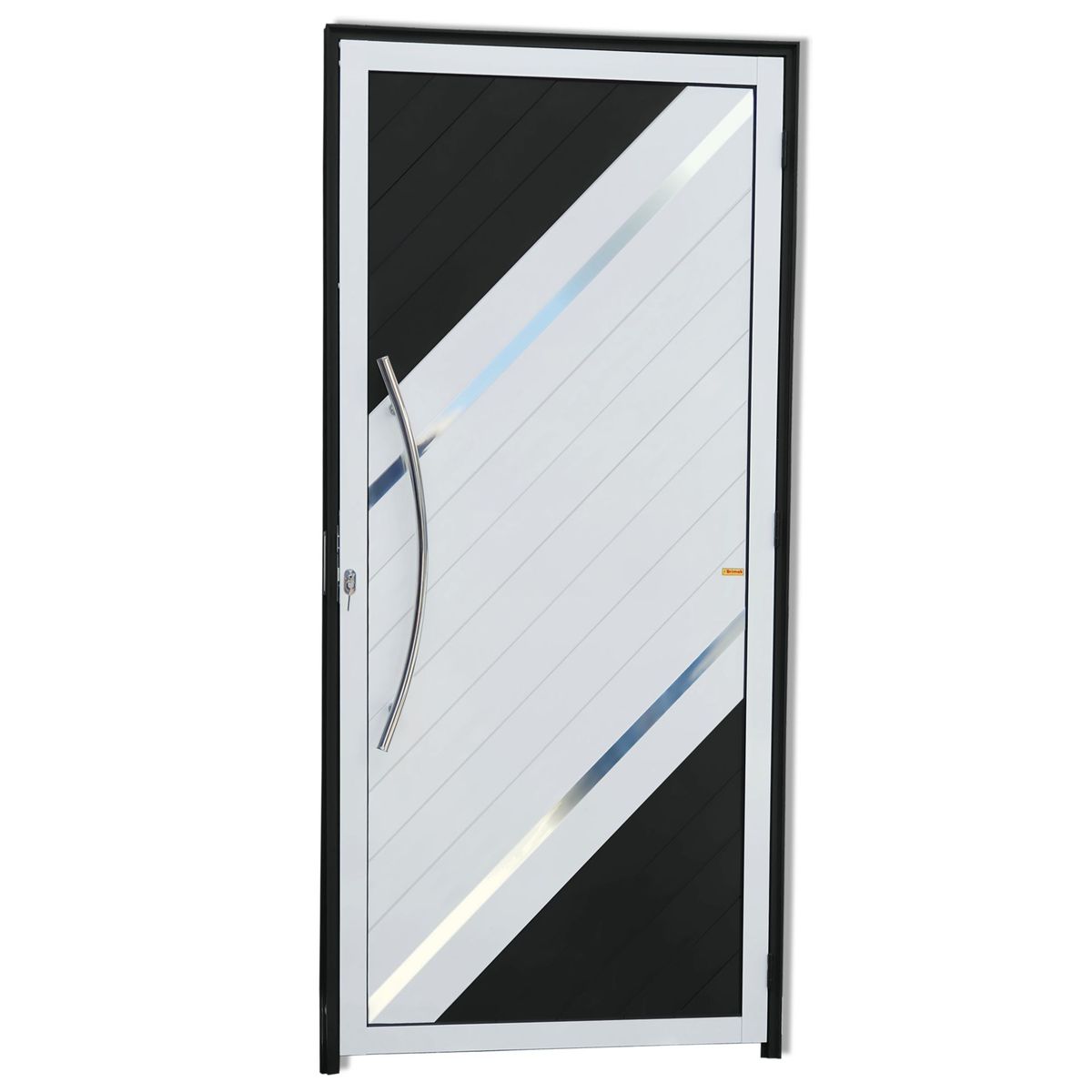 Porta Lambri e Friso Alumínio Mix Preto Esquerda 210x90x4,6cm Duna, marca Brimak - Foto Principal