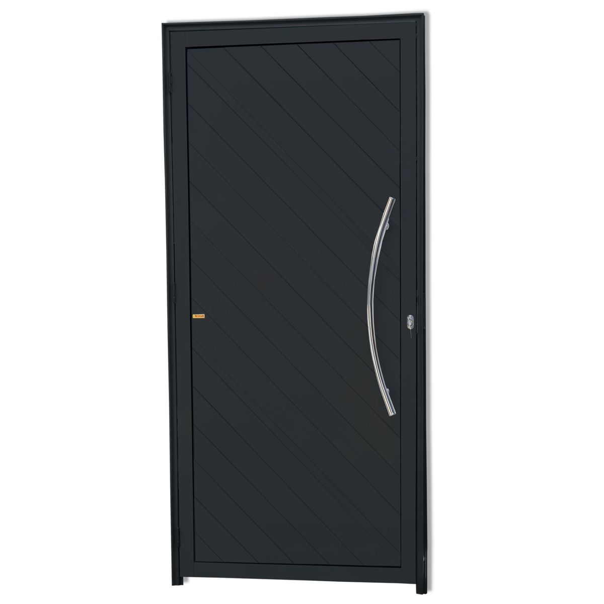 Porta Lambri Puxador Alumínio Preto Direita 210x100x4,6cm Savana, marca Brimak - Foto Principal