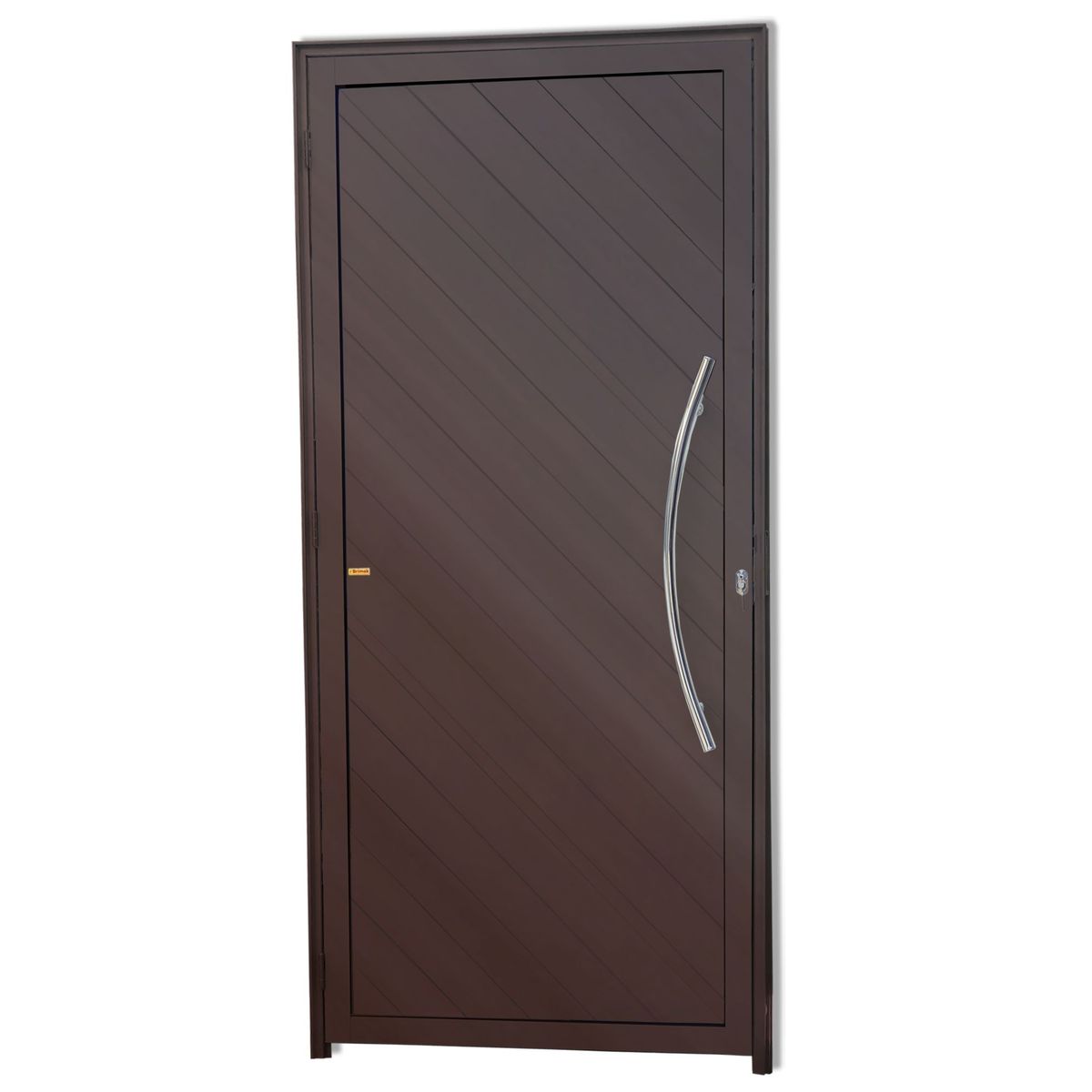 Porta Lambri Puxador Alumínio Corten Direita 210x100x4,6cm Savana, marca Brimak - Foto Principal