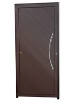 Porta Lambri Puxador Alumínio Corten Direita 210x100x4,6cm Savana