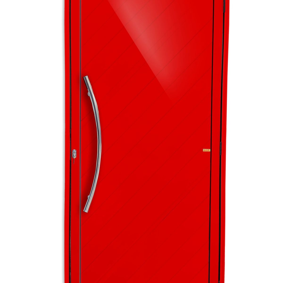 Porta Lambri Puxador Alumínio Vermelho Esquerda 210x100x4,6cm Savana, marca Brimak - Foto Principal