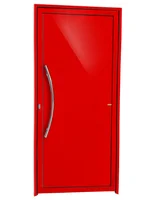 Porta Lambri Puxador Alumínio Vermelho Esquerda 210x100x4,6cm Savana