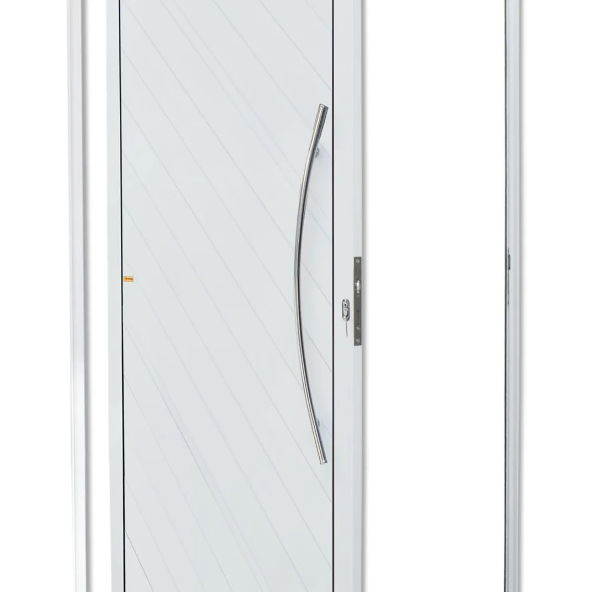 Porta Pivotante Alumínio Branco Direita 210x100x4,6cm Savana, marca Brimak - Foto Principal