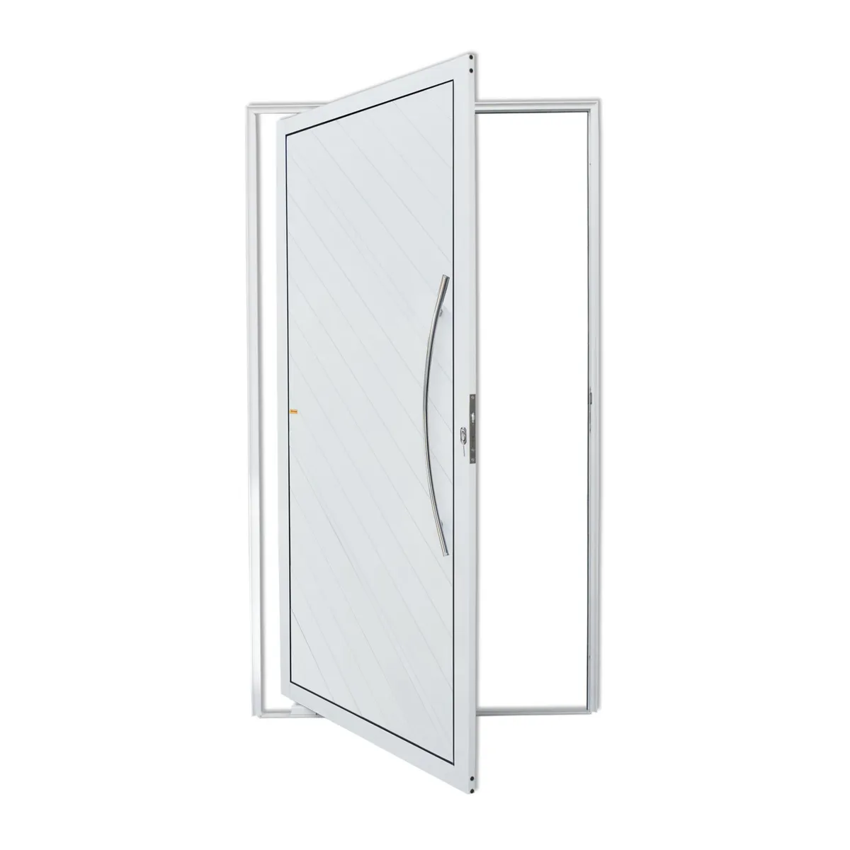 Porta Pivotante Alumínio Branco Direita 210x100x4,6cm Savana, marca Brimak - Foto Principal