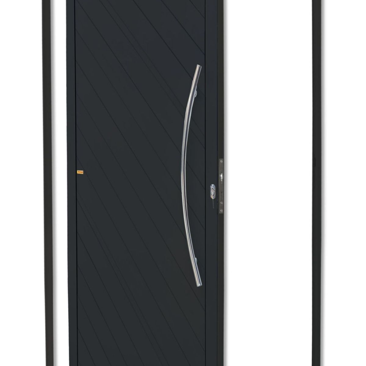 Porta Pivotante Alumínio Preto Direita 210x100x4,6cm Savana, marca Brimak - Foto Principal