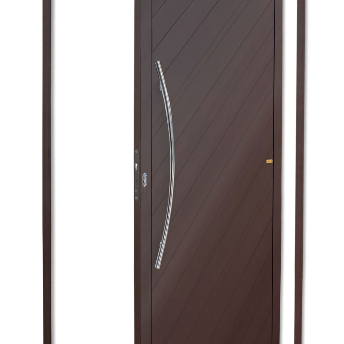 Porta Pivotante Alumínio Corten Esquerda 210x100x4,6cm Savana, marca Brimak - Foto Principal