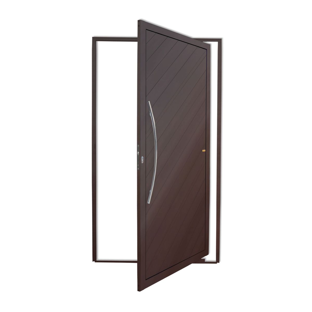 Porta Pivotante Alumínio Corten Esquerda 210x100x4,6cm Savana, marca Brimak - Foto Principal