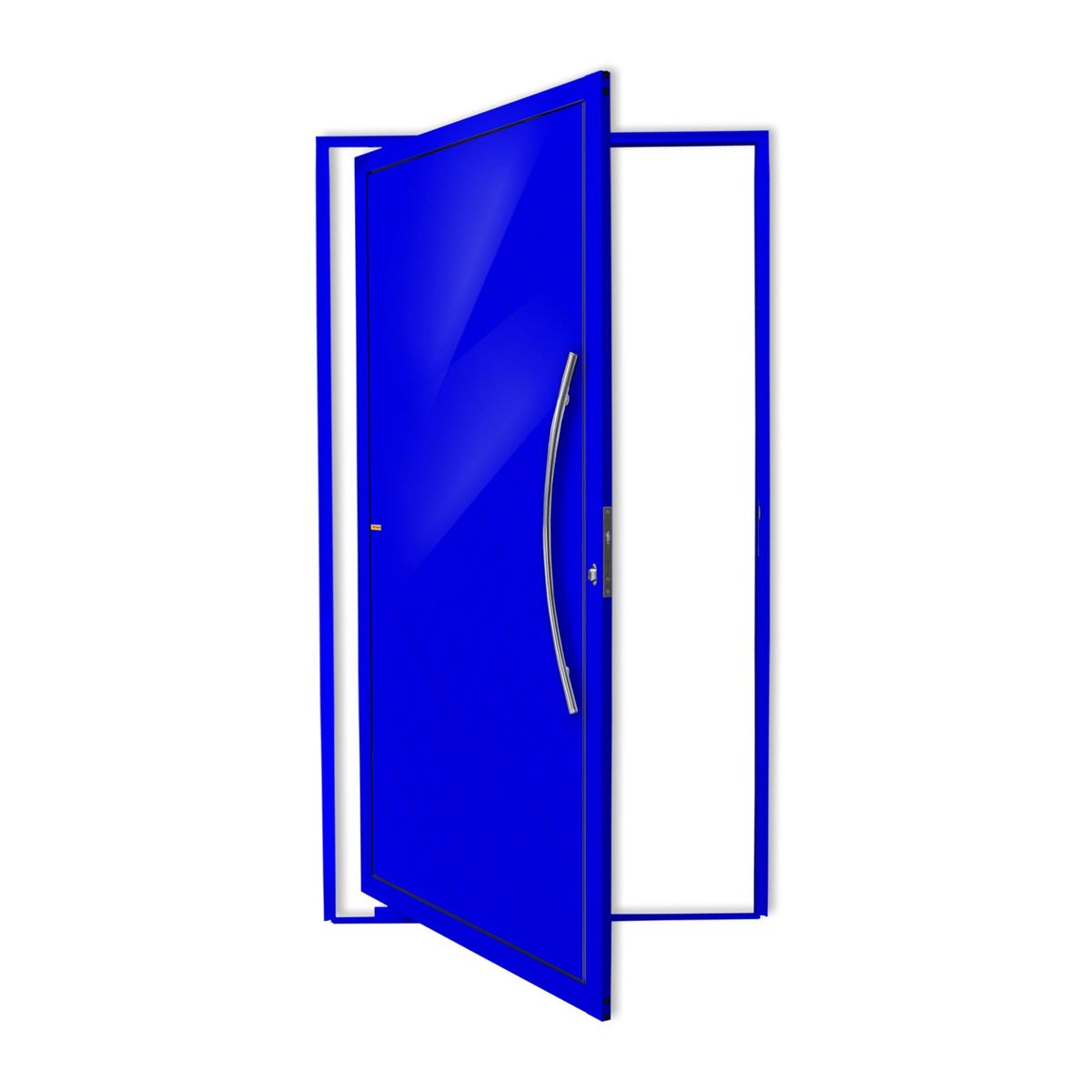 Porta Pivotante Alumínio Azul Direita 210x100x4,6cm Savana, marca Brimak - Foto Principal