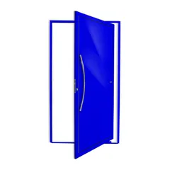 Porta Pivotante Alumínio Azul Esquerda 210x100x4,6cm Savana