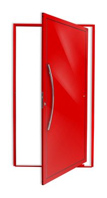 Porta Pivotante Alumnio Vermelho Esquerda 210x100x4,6cm Savana