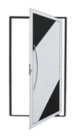 Porta Pivotante Alumínio Mix Preto Esquerda 210x100x4,6cm Savana