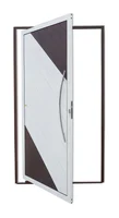 Porta Pivotante Alumínio Mix Corten Direita 210x100x4,6cm Savana