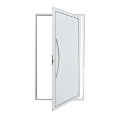 Porta Pivotante Alumínio Branco Esquerda 210x120x4,6cm Savana