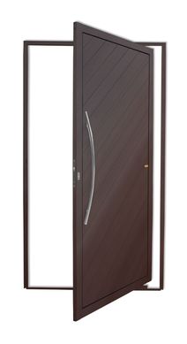 Porta Pivotante Alumnio Corten Esquerda 210x120x4,6cm Savana